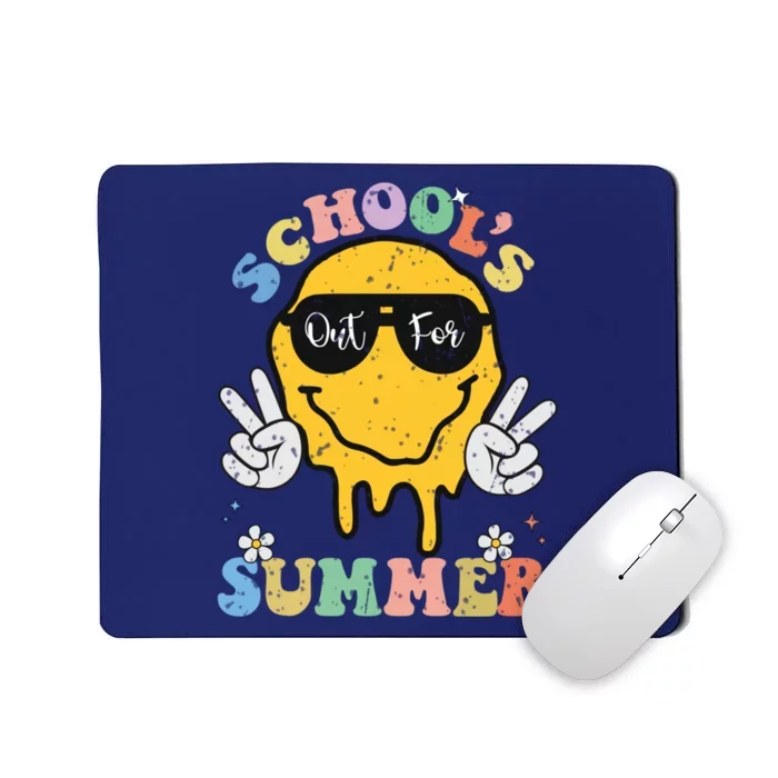 Funny Groovy Schools Out For Summer Graduation Teacher Mousepad