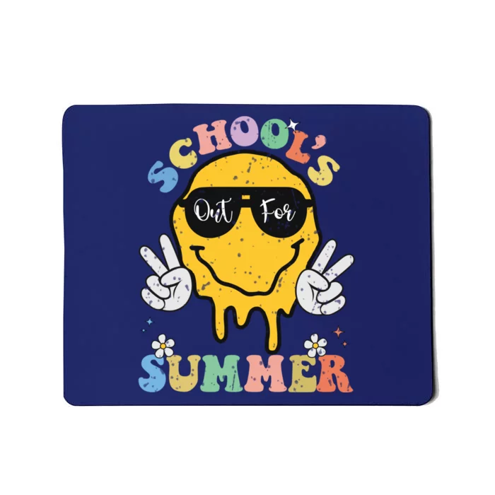 Funny Groovy Schools Out For Summer Graduation Teacher Mousepad