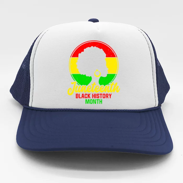 Freemeaningful Giftish Since 1865 Juneteenth American Flag Black History Meaning Trucker Hat