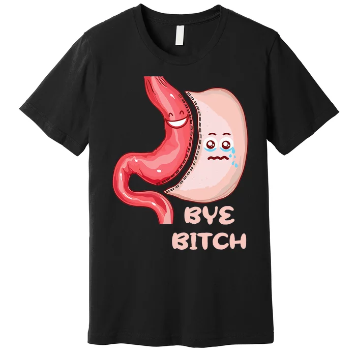 Funny Gastric Sleeve Bariatric Vsg Surgery Gastric Awareness Premium T-Shirt