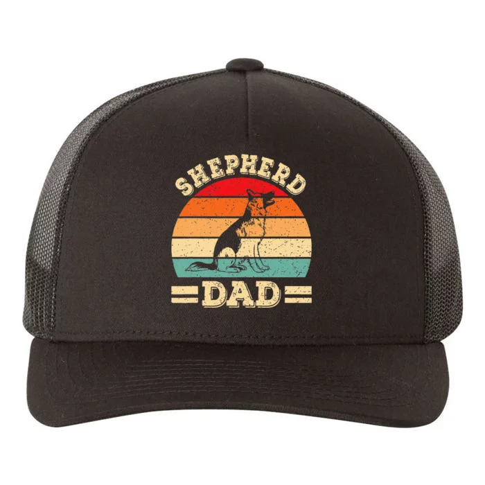 Funny German Shepherd Dad Print Dog Vintage Retro Yupoong Adult 5-Panel Trucker Hat