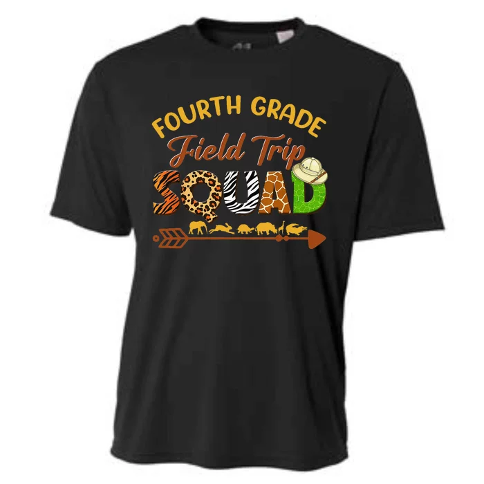 Fourth Grade Students School Zoo Field Trip Squad Matching Cooling Performance Crew T-Shirt