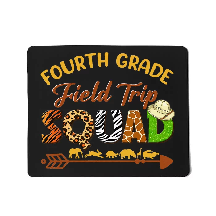 Fourth Grade Students School Zoo Field Trip Squad Matching Mousepad