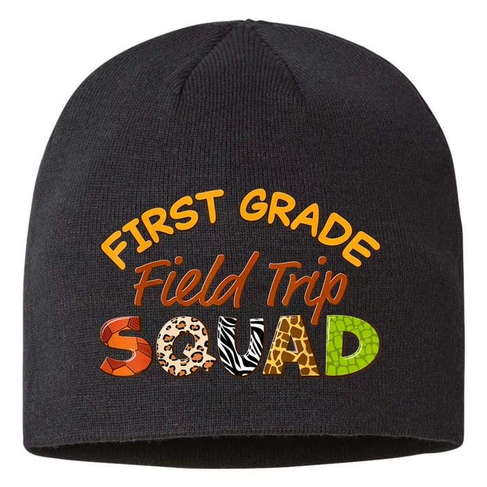 First Grade Students School Zoo Field Trip Squad Matching 8 1/2in Sustainable Knit Beanie