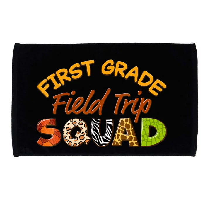 First Grade Students School Zoo Field Trip Squad Matching Microfiber Hand Towel