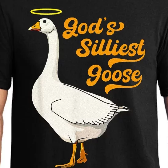 Funny GodS Silliest Goose Funny Pajama Set