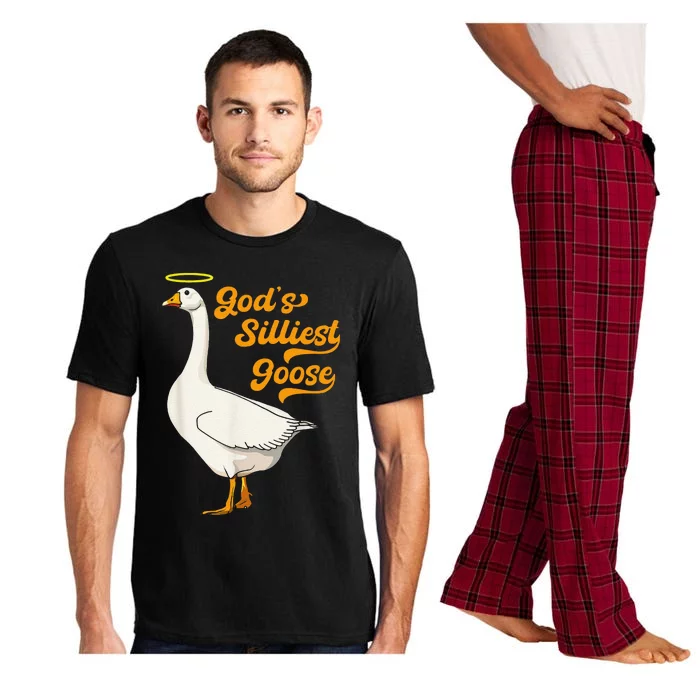 Funny GodS Silliest Goose Funny Pajama Set