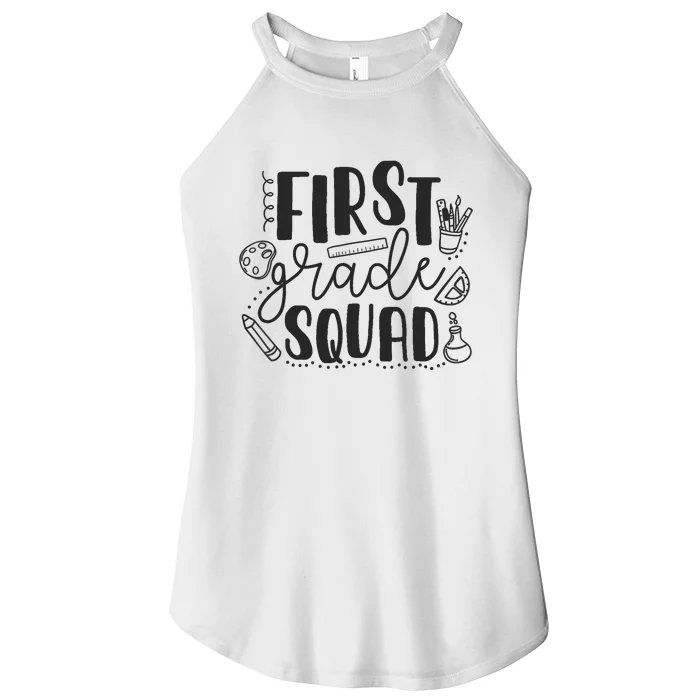 First Grade Squad Teacher Women’s Perfect Tri Rocker Tank