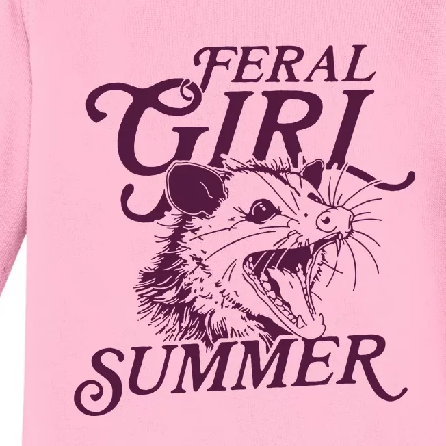 Feral Girl Summer Baby Long Sleeve Bodysuit