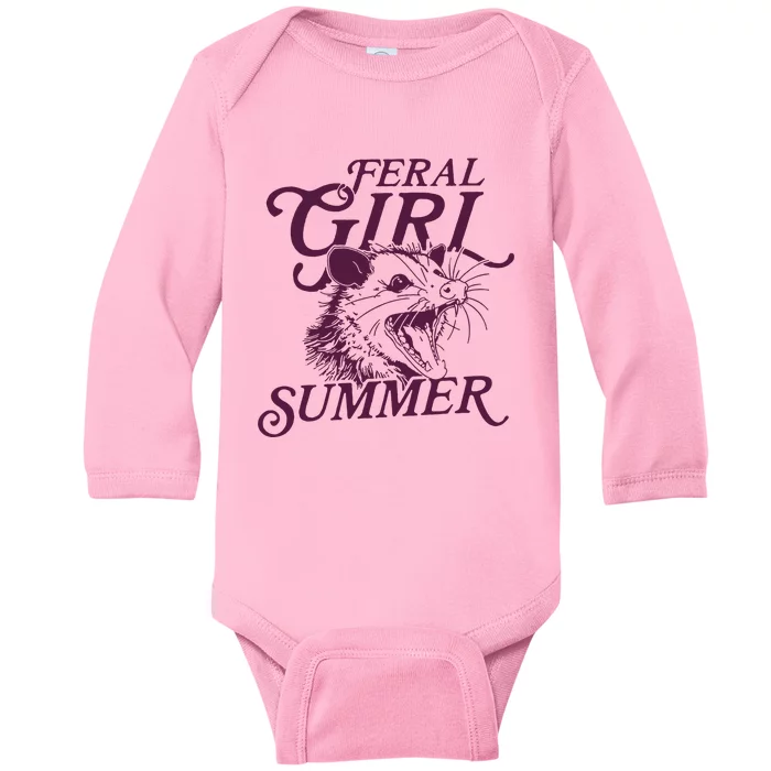 Feral Girl Summer Baby Long Sleeve Bodysuit