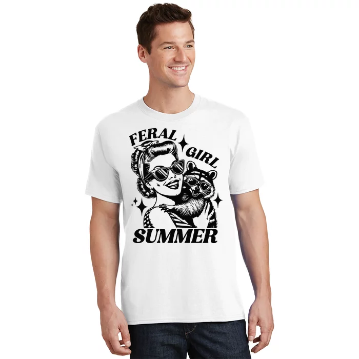 Feral Girl Summer Funny Feral Girl Summer T-Shirt