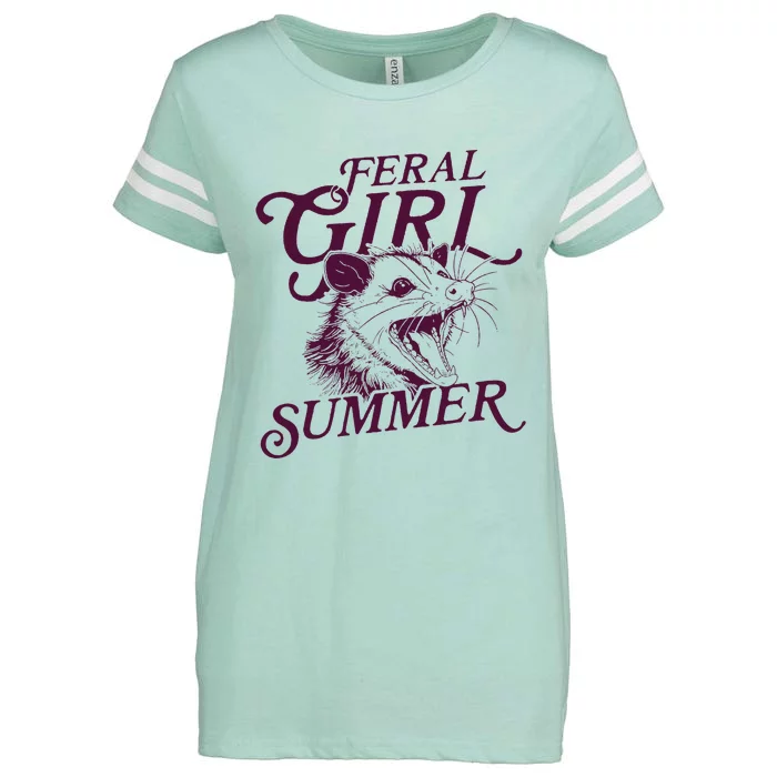 Feral Girl Summer Opossum Enza Ladies Jersey Football T-Shirt