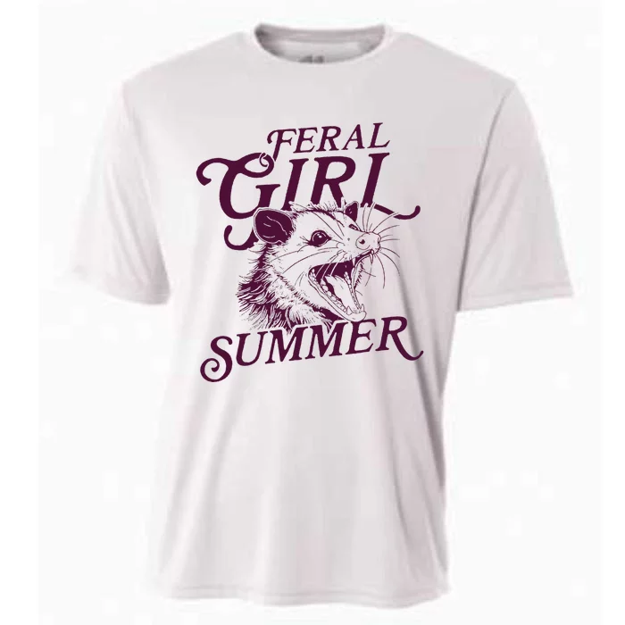 Feral Girl Summer Opossum Cooling Performance Crew T-Shirt