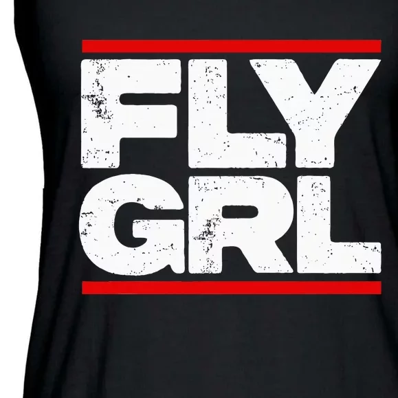 Fly Grl Survival Of The Thickest Mavis Beamont Ladies Essential Flowy Tank