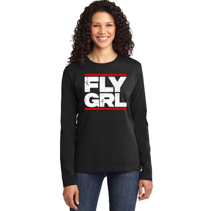 Fly Grl Survival Of The Thickest Mavis Beamont Ladies Long Sleeve Shirt