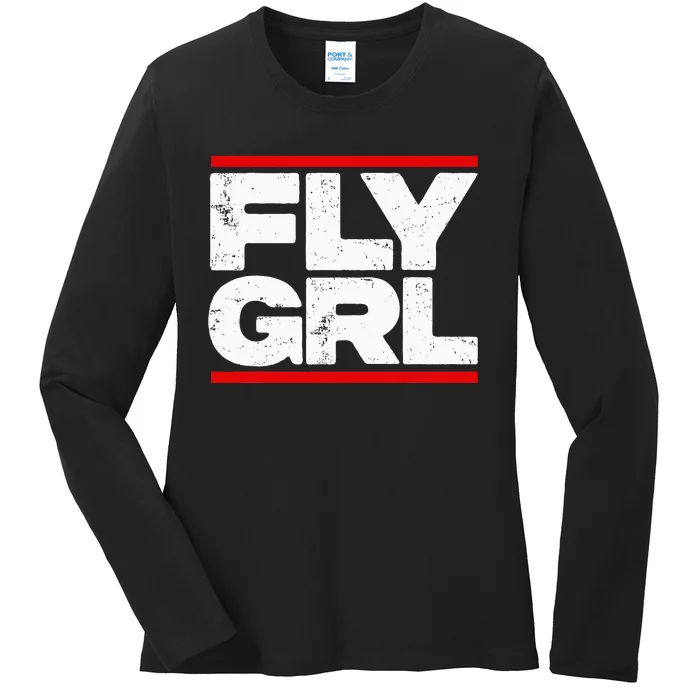 Fly Grl Survival Of The Thickest Mavis Beamont Ladies Long Sleeve Shirt