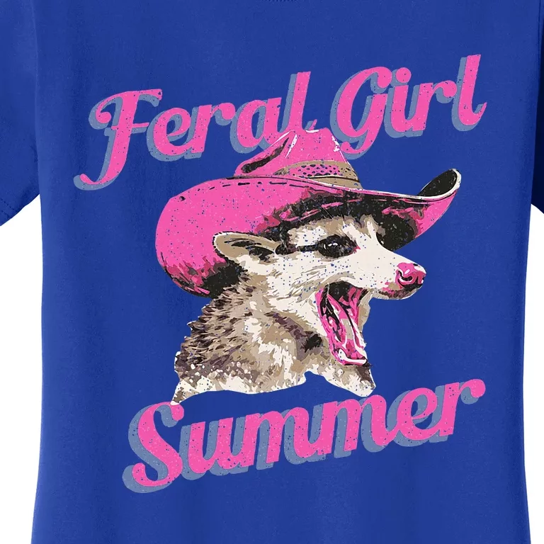 Feral Girl Summer Retro Possum Women's T-Shirt