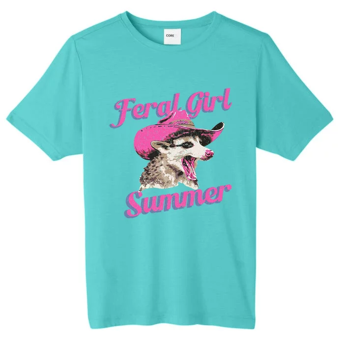 Feral Girl Summer Retro Possum ChromaSoft Performance T-Shirt