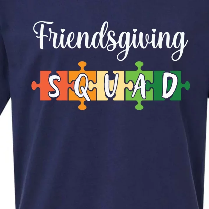 Friends Giving Squad Funny Best Friend Gift Sueded Cloud Jersey T-Shirt