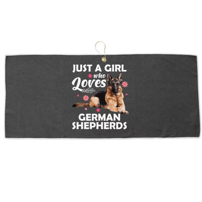 Funny German Shepherd Art Dog Lovers Large Microfiber Waffle Golf Towel