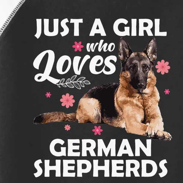 Funny German Shepherd Art Dog Lovers Toddler Fine Jersey T-Shirt