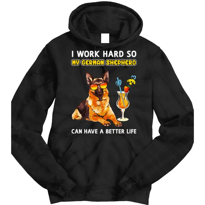 Funny German Shepherd Gifts German Shepherd Lover Tie Dye Hoodie