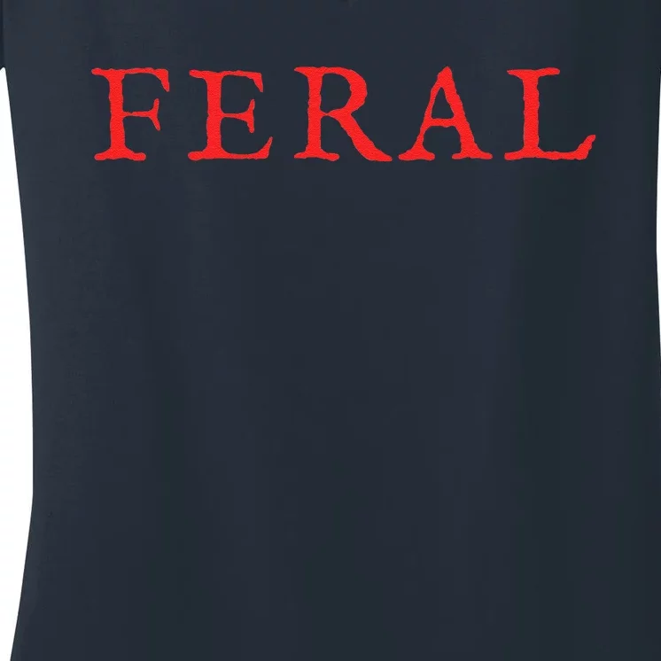 Feral Girl Summer Women's V-Neck T-Shirt