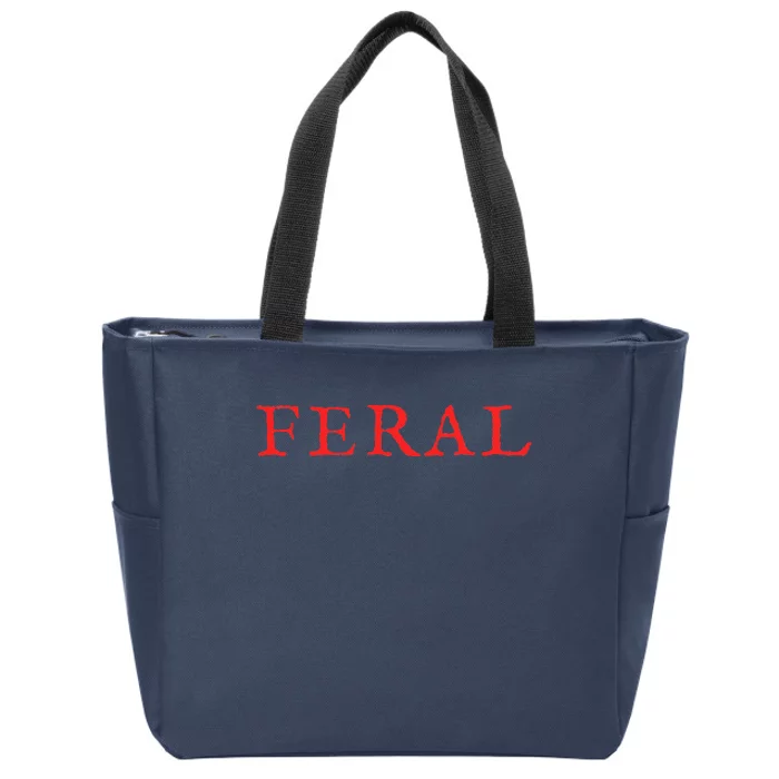 Feral Girl Summer Zip Tote Bag