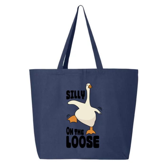 Funny Goose Saying Silly Goose On The Loose 25L Jumbo Tote