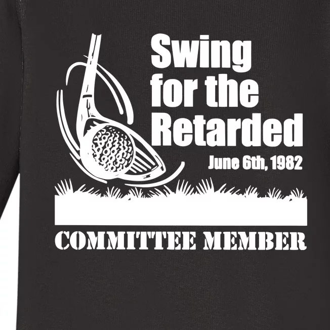 Funny Golf Swing For The Retarded June 6th 1982 Baby Long Sleeve Bodysuit