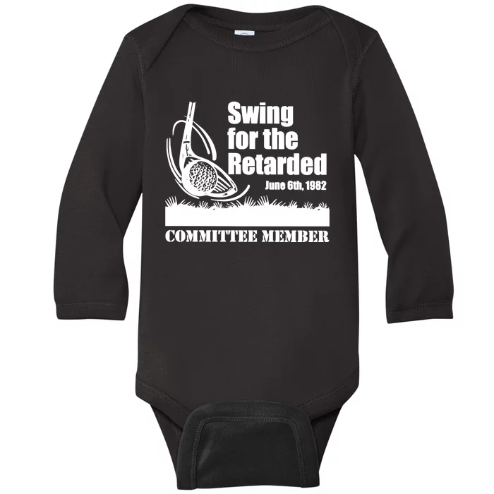 Funny Golf Swing For The Retarded June 6th 1982 Baby Long Sleeve Bodysuit