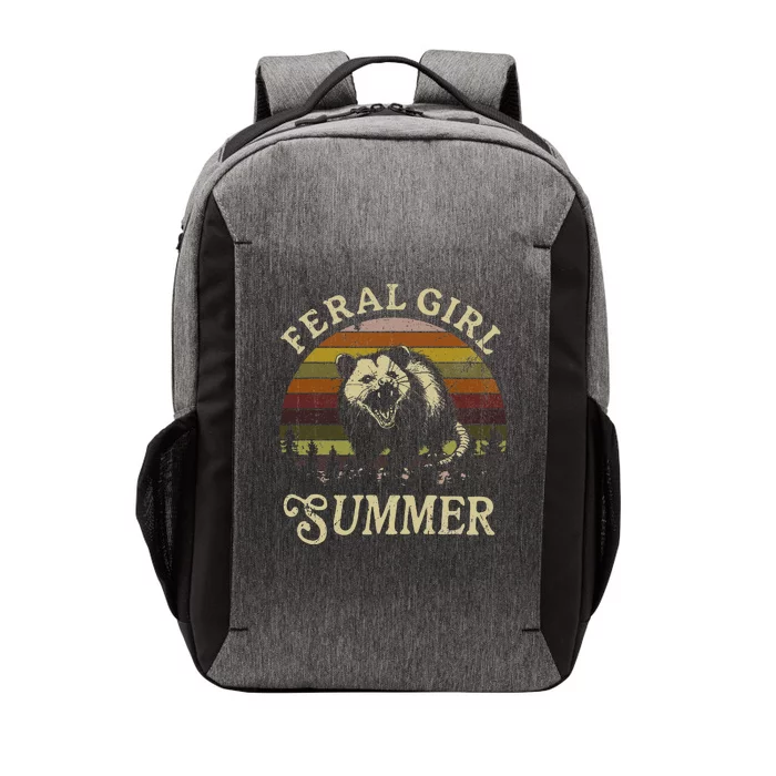 Feral Girl Summer Sarcastic Angry Opossum Vector Backpack