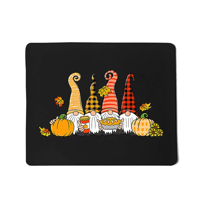 Fall Gnome Shirt Gnomes Hello Fall Thanksgiving Autumn Gifts Mousepad