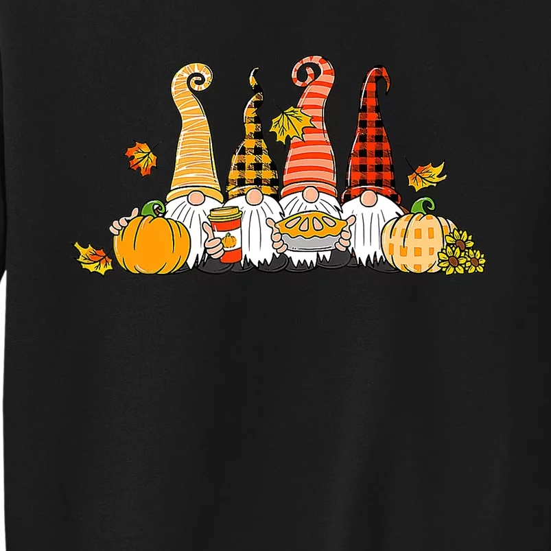 Fall Gnome Shirt Gnomes Hello Fall Thanksgiving Autumn Gifts Tall Sweatshirt