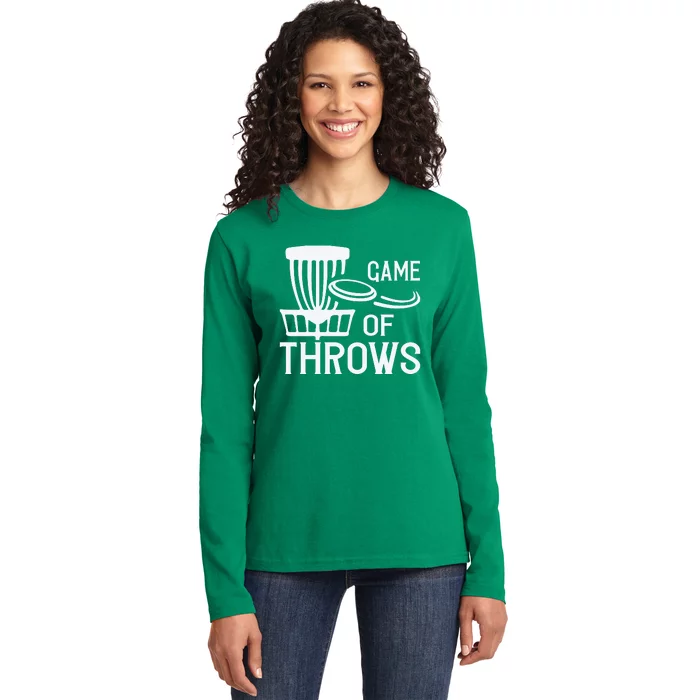 Frisbee Golf Shirt Game Of Throws Disc Golf Ladies Long Sleeve Shirt