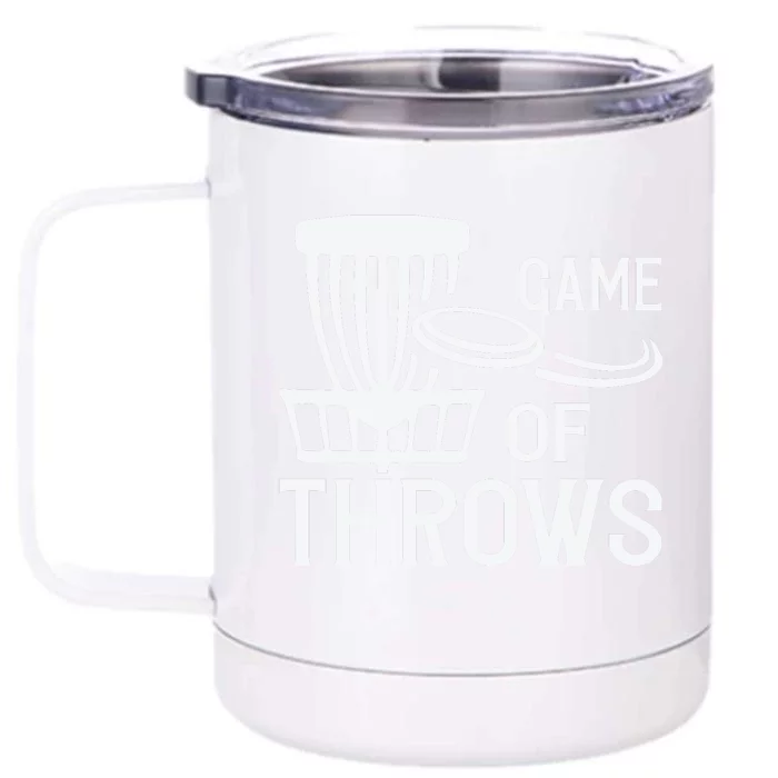 Frisbee Golf Shirt Game Of Throws Disc Golf Front & Back 12oz Stainless Steel Tumbler Cup