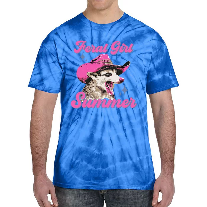 Feral Girl Summer Opossum Tie-Dye T-Shirt