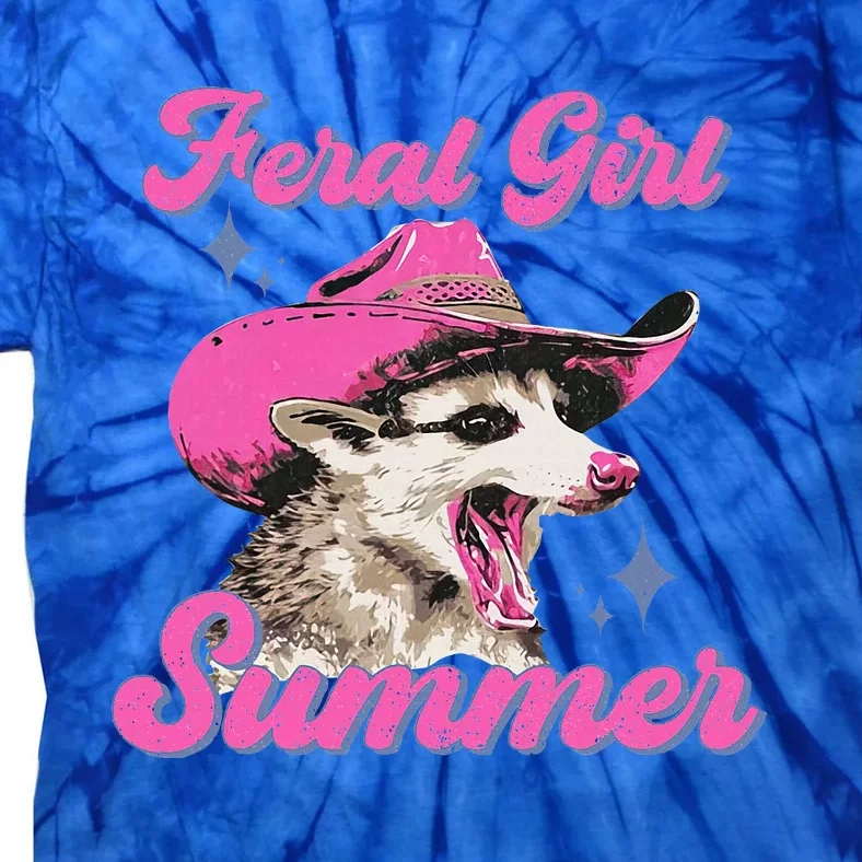 Feral Girl Summer Opossum Tie-Dye T-Shirt