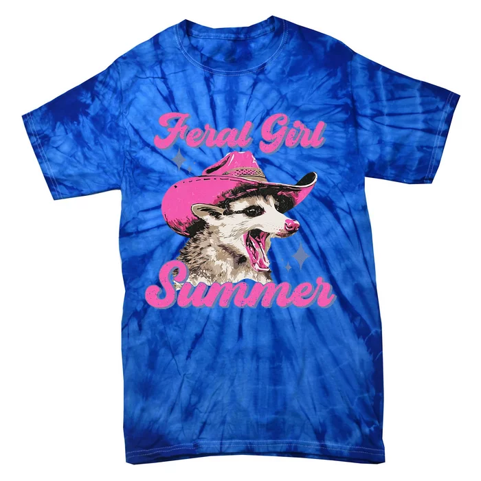 Feral Girl Summer Opossum Tie-Dye T-Shirt