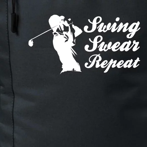 Funny Golf Swing Swear Repeat Male Golfer Version Daily Commute Backpack