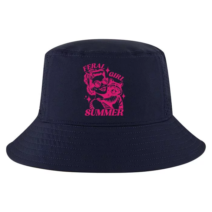 Feral Girl Summer Funny Feral Girl Summer Cool Comfort Performance Bucket Hat