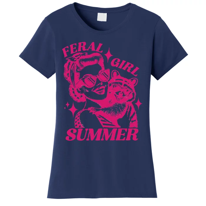 Feral Girl Summer Funny Feral Girl Summer Women's T-Shirt