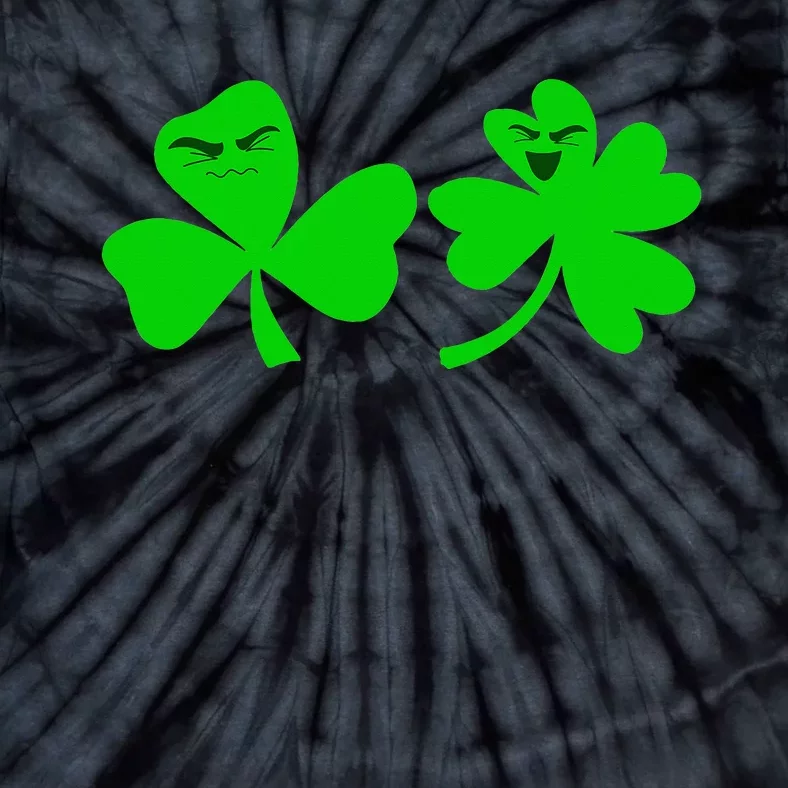 Funny Green Shamrock Clover Irish Lucky St Patrick's Day Tie-Dye T-Shirt