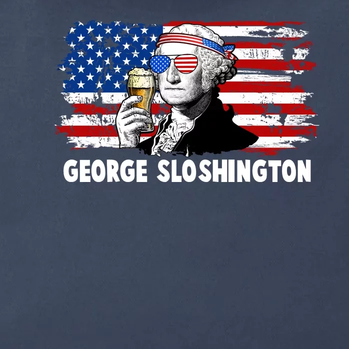 Funny George Sloshington USA American Flag Zip Tote Bag