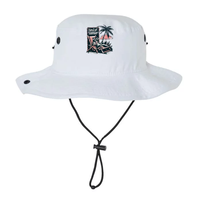 Feral Girl Summer Funny Raccoon Legacy Cool Fit Booney Bucket Hat