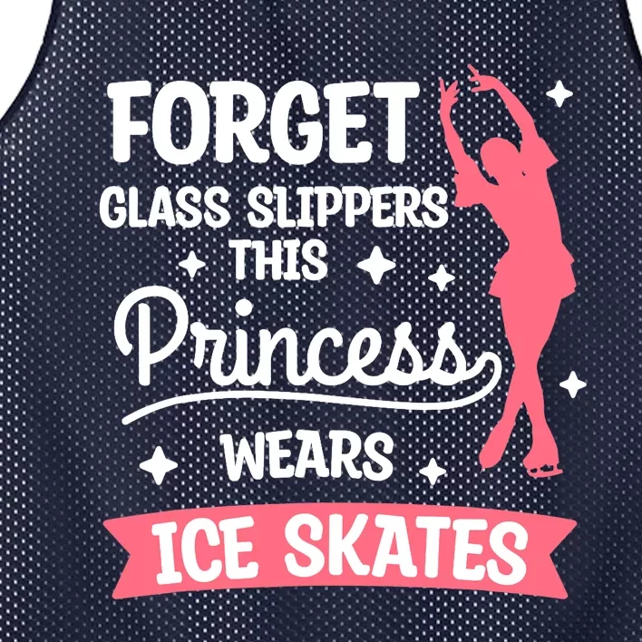 Forget Glass Slippers This Princess Wears Ice Skates Skating Mesh Reversible Basketball Jersey Tank