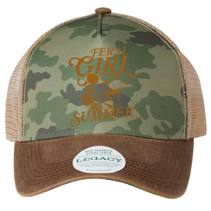 Feral Girl Summer Funny Legacy Tie Dye Trucker Hat