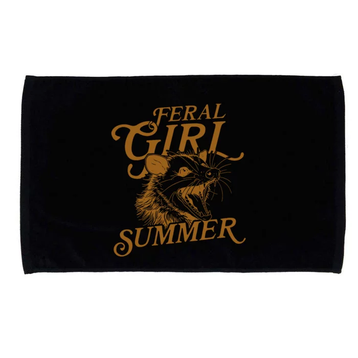 Feral Girl Summer Funny Microfiber Hand Towel