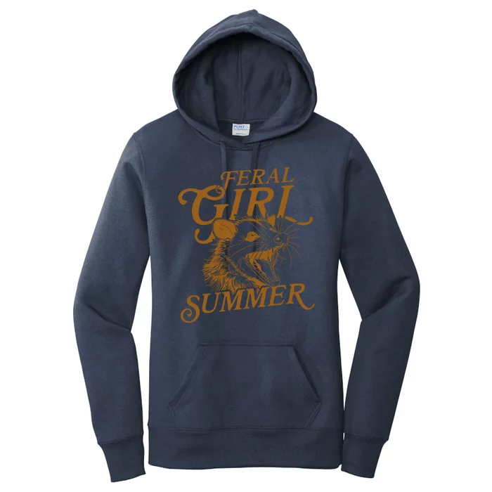 Feral Girl Summer Funny Women's Pullover Hoodie