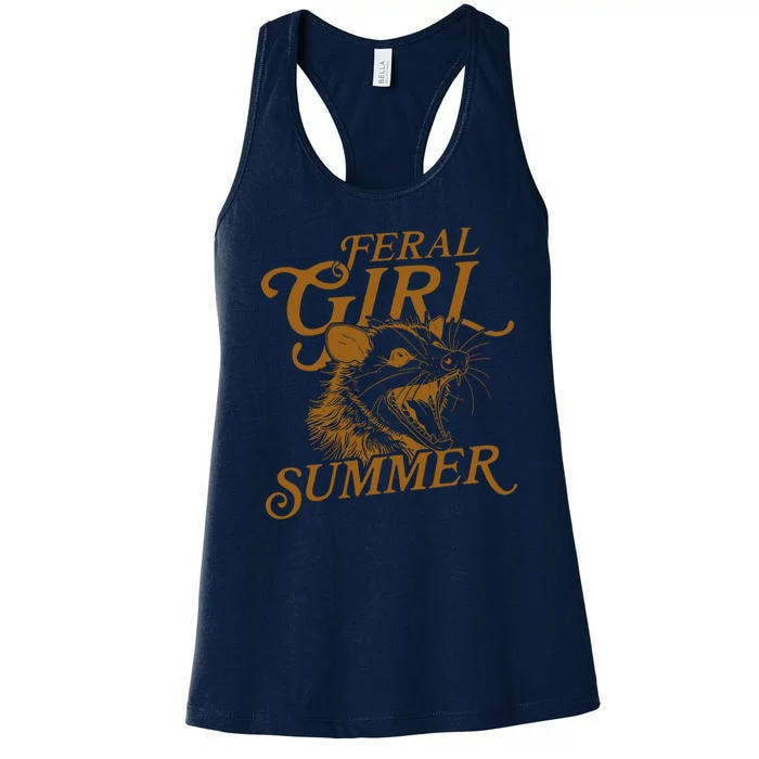 Feral Girl Summer Funny Women's Racerback Tank